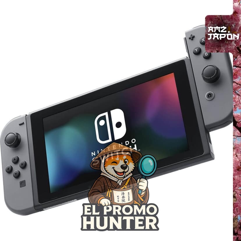 Consola Nintendo Switch con Joy-Con (L)/(R) en color gris.