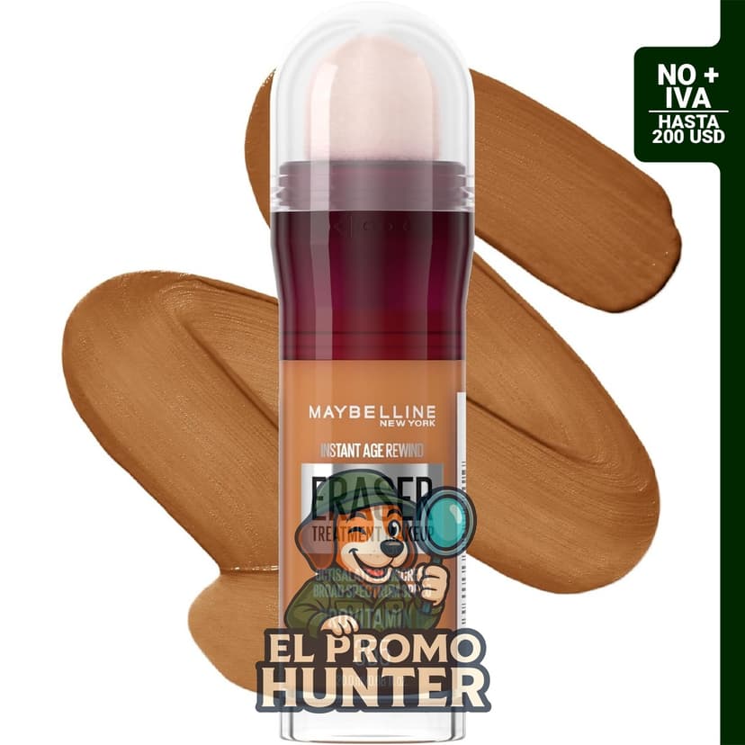Maybelline Instant Age Rewind Base SPF 20, tono 355, 1 unidad.