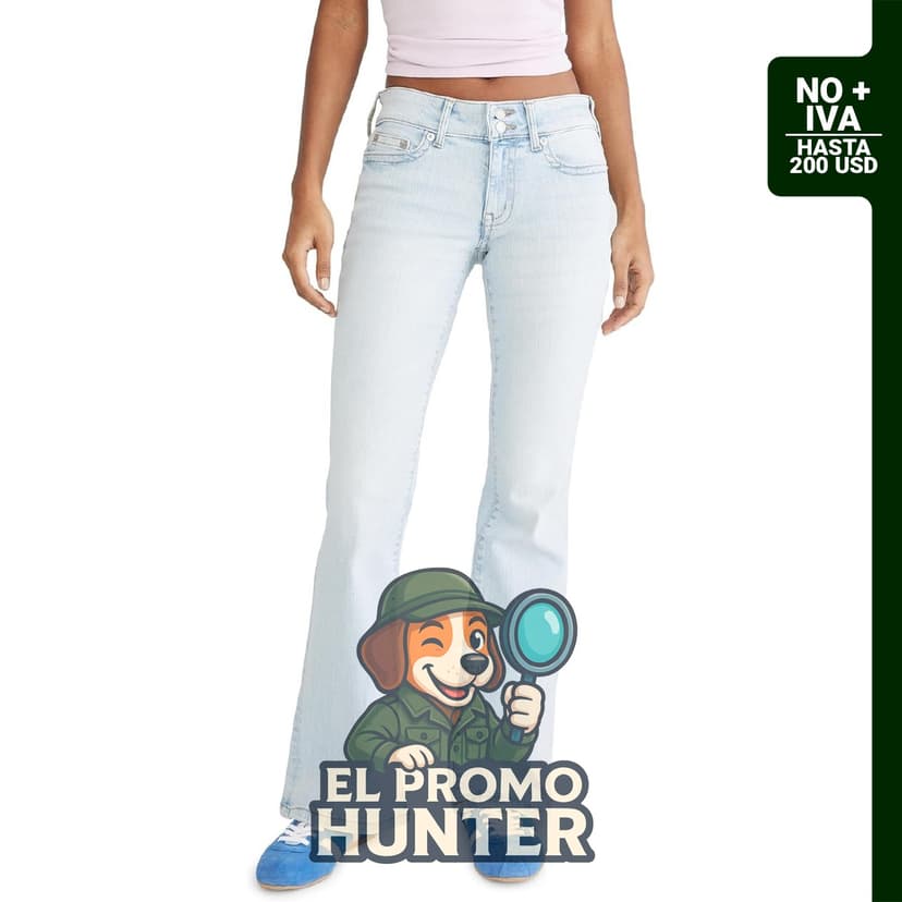 Jean Aeropostale de baja acampanado para mujer