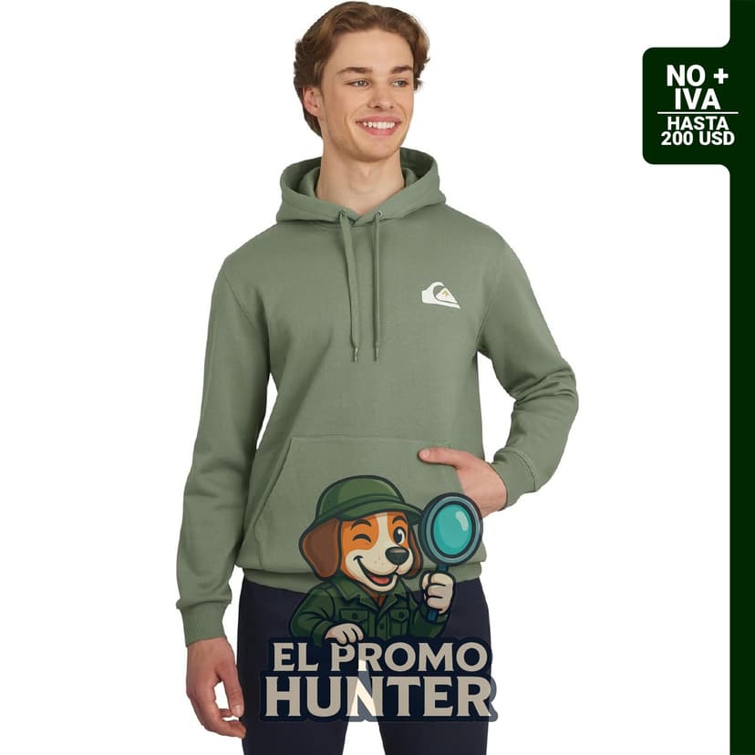 Sudadera con capucha de forro polar de peso medio para hombre.