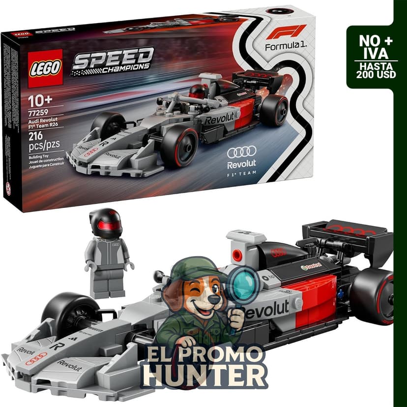 LEGO Speed Champions Audi Revolut F1 Team R26, juego de construcción para niños a partir de 10 años.