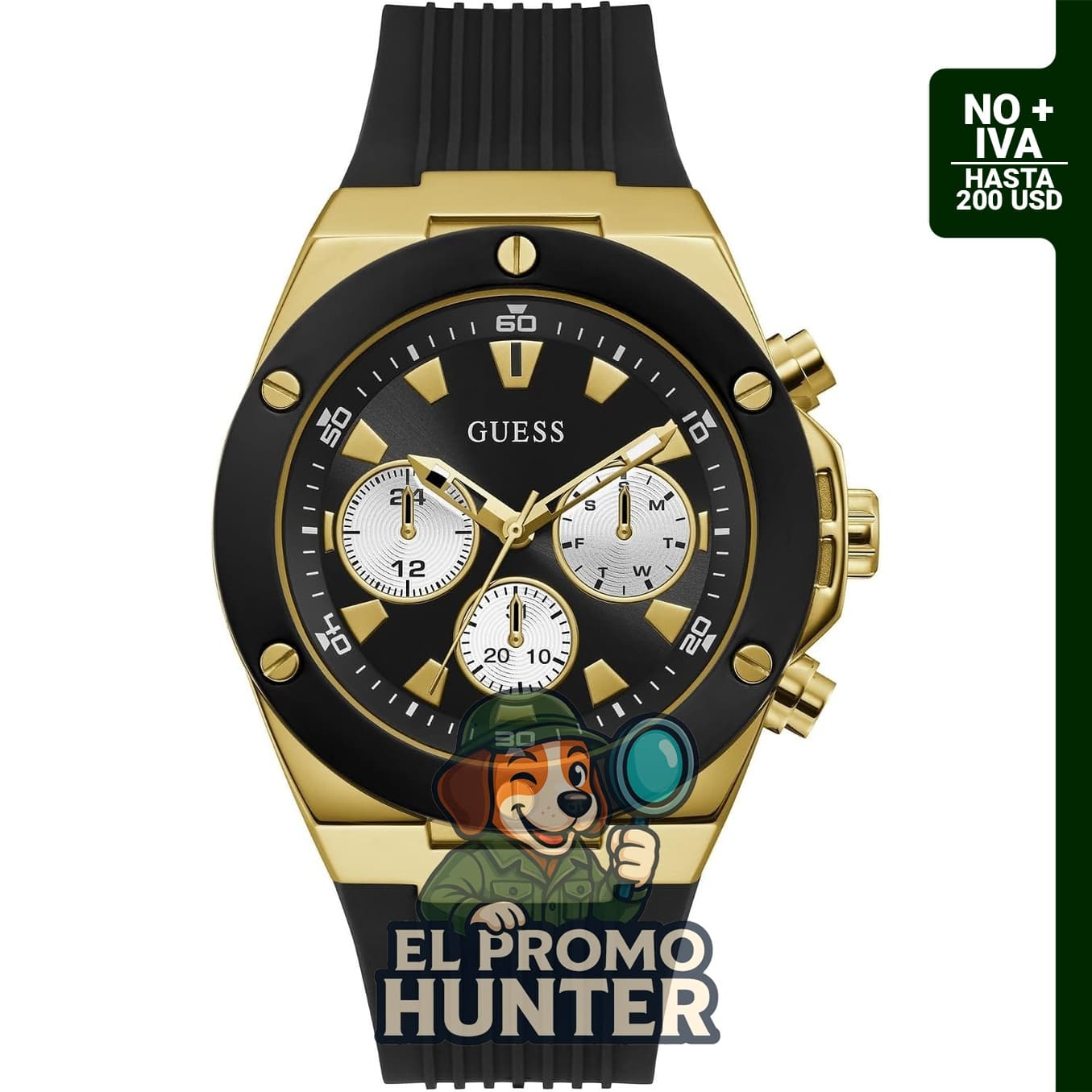 Reloj multifunción Guess de 1.732 in (4.4 cm)