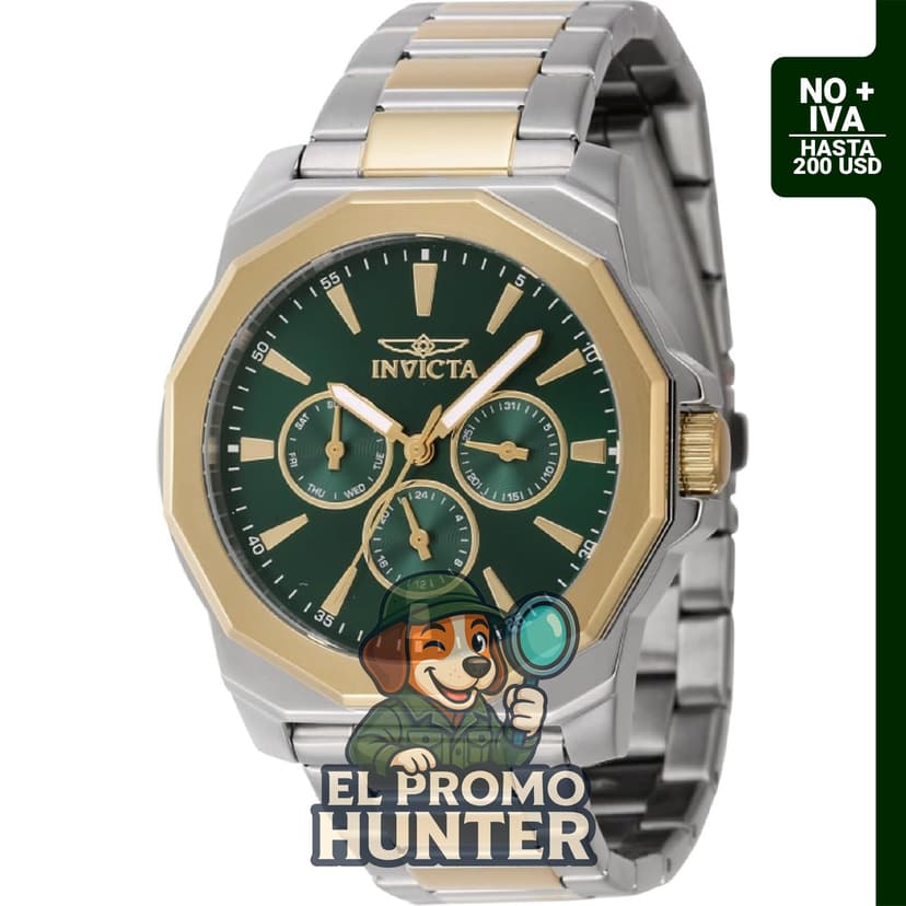 Reloj de cuarzo Invicta Speedway para hombre, acero inoxidable, 1.654 in (4.2 cm)