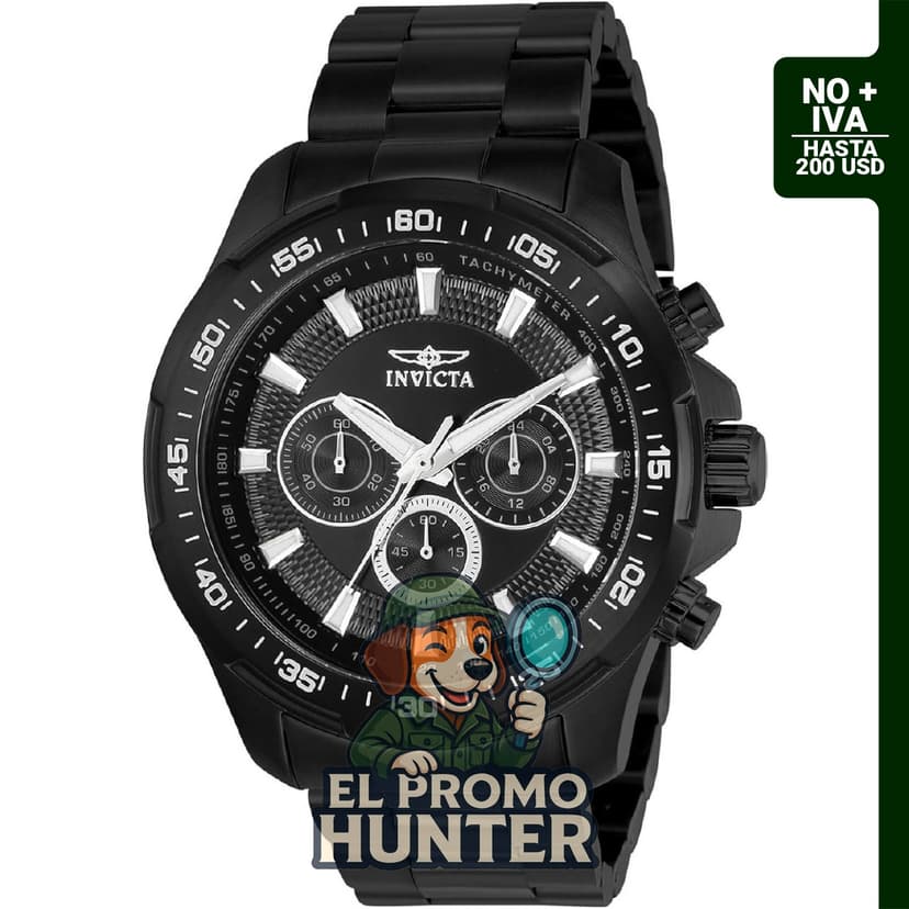Reloj de cuarzo Invicta Speedway para hombre, 48 mm de diámetro.