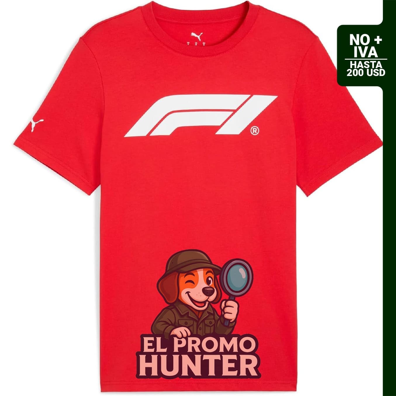 Camiseta PUMA F1 Essentials de manga corta con logo Fórmula 1.