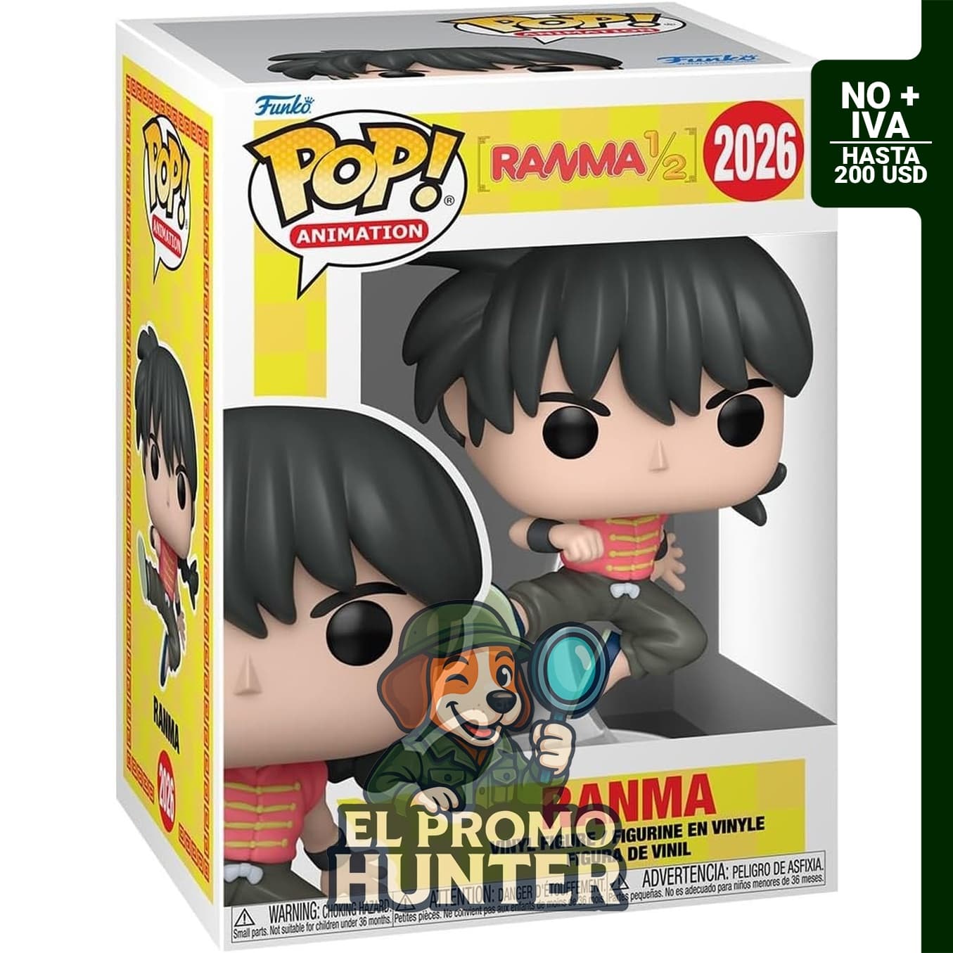 Figura de vinilo coleccionable de Ranma 1/2, 1/6 de probabilidad de variante especial rara.