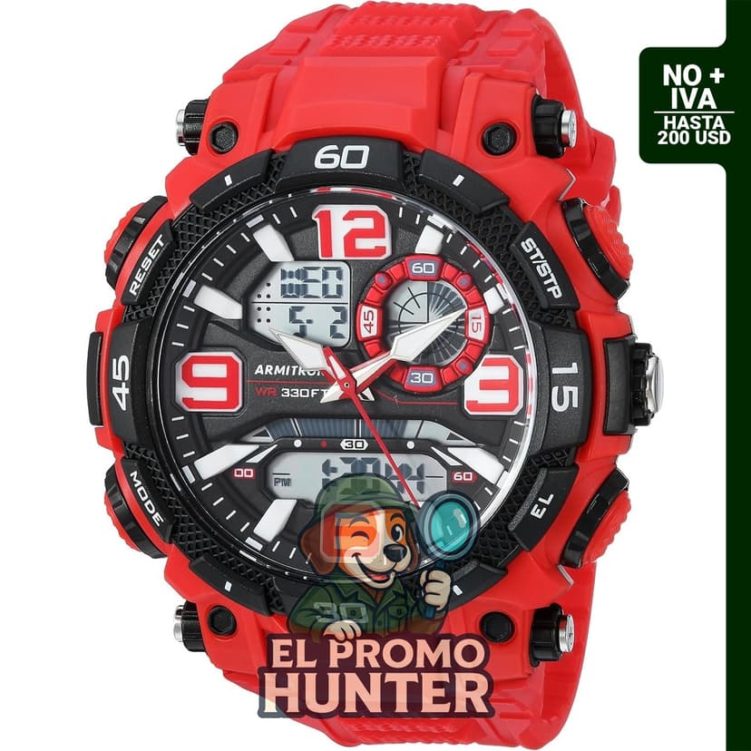 Reloj analógico-digital Armitron Sport con correa de resina para hombre.