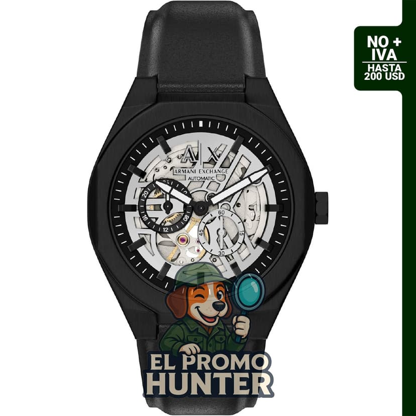 Reloj automático Armani Exchange A|X Sync para hombre, acero inoxidable.
