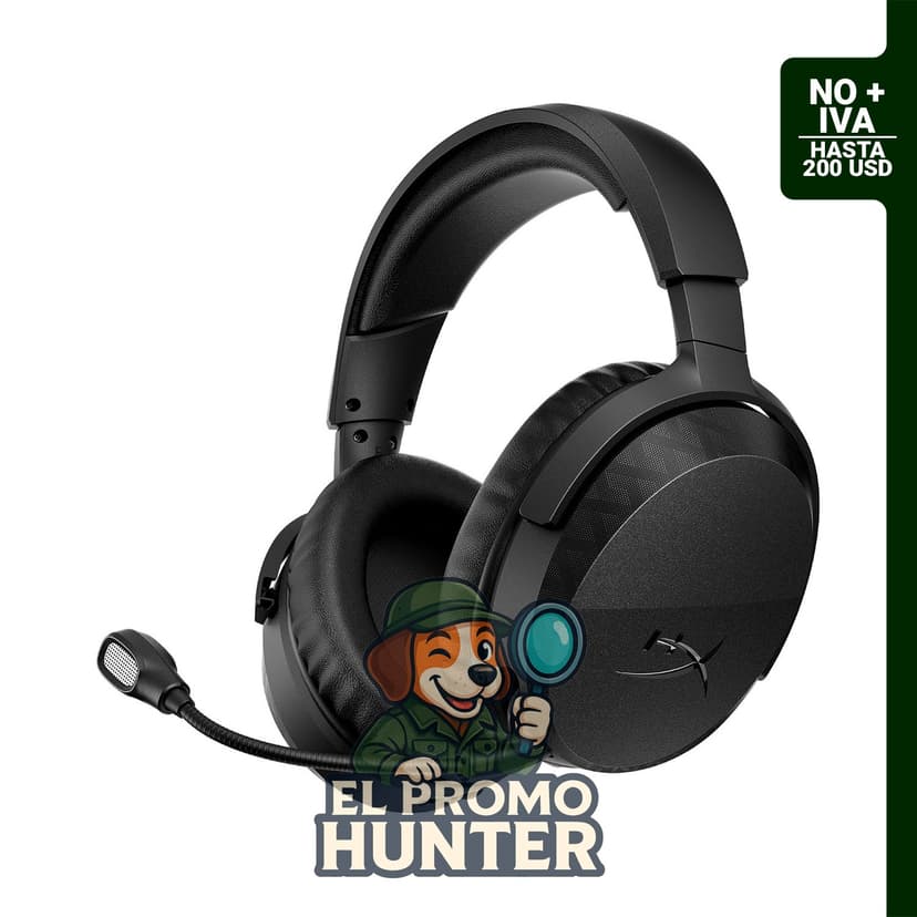 Auriculares inalámbricos HyperX Cloud Stinger 3 para Xbox, con diadema ajustable y diseño negro.