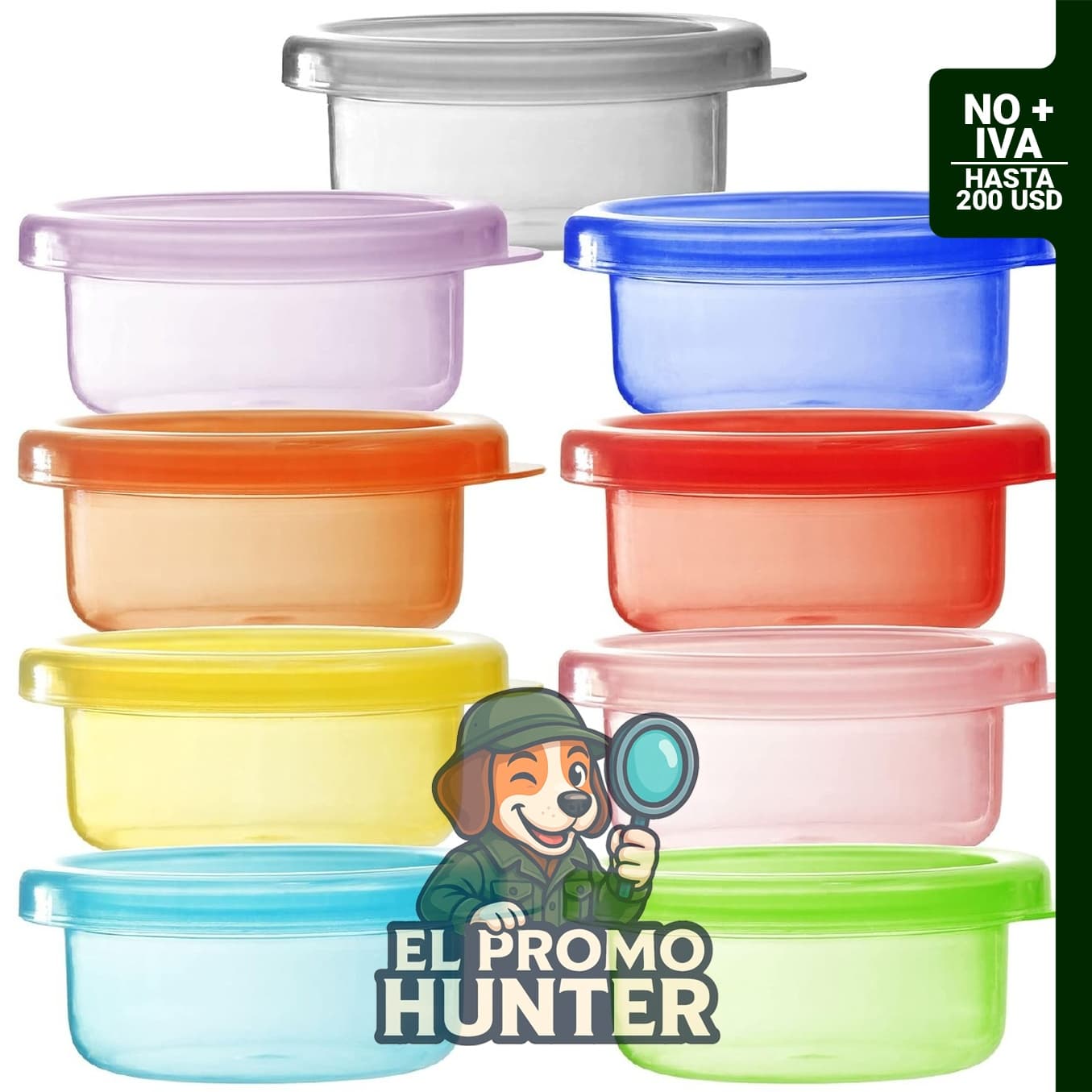 Recipientes para alimentos de bebé de 59 ml, paquete de 9 unidades.