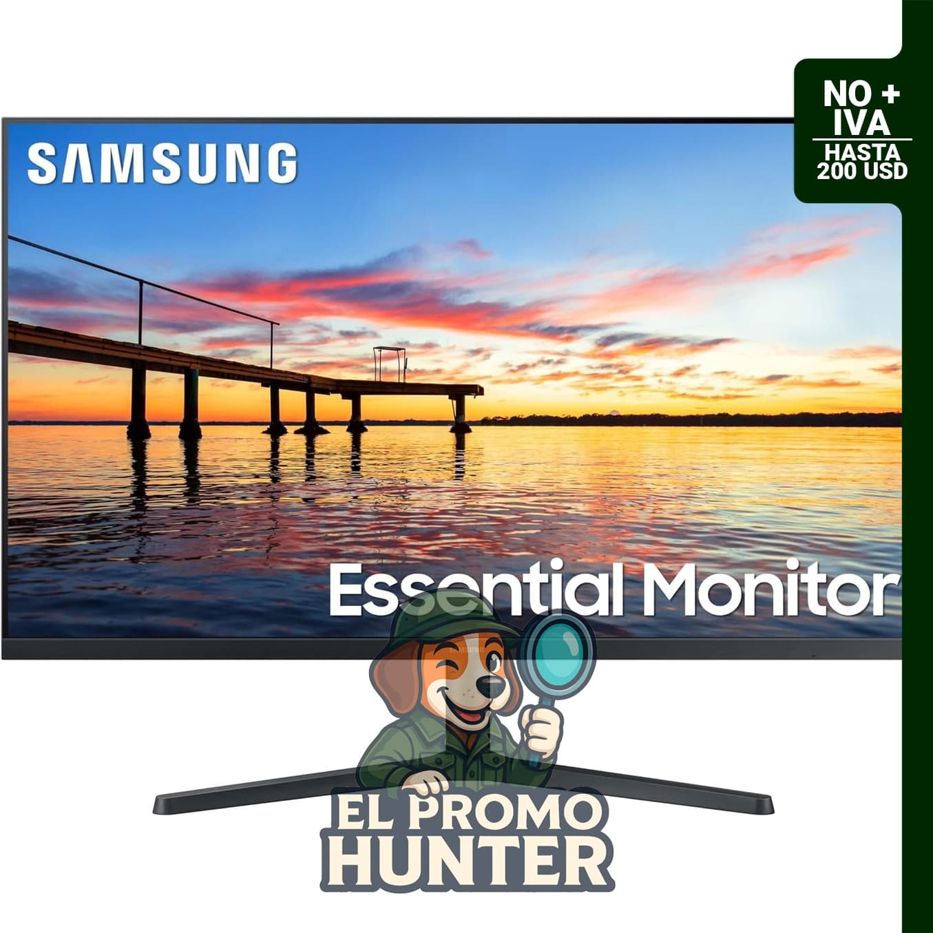 Monitor Samsung de 32" (81 cm), 75Hz, pantalla sin bordes, AMD FreeSync, HDMI y DisplayPort.