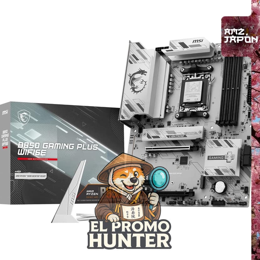 Placa base ATX MSI B850 Gaming Plus WIFI6E, modelo MB6801.