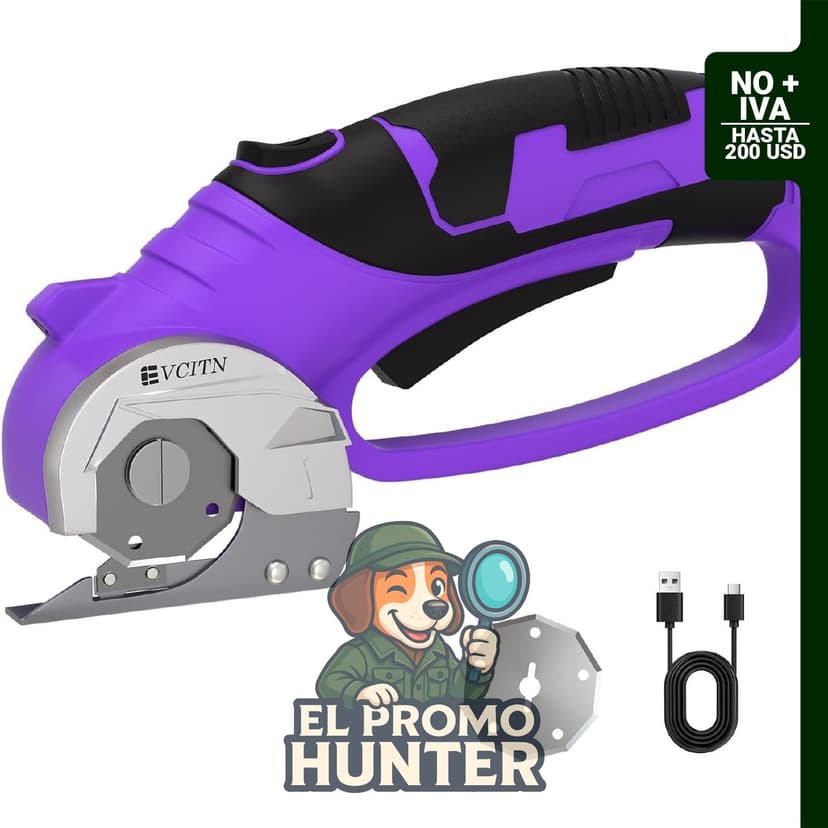 Tijeras eléctricas inalámbricas de 4V, cortador recargable para cartón, alfombra y tela.