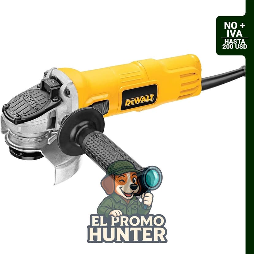Moledora angular DEWALT DWE4011 de 4-1/2" (11.4 cm) con protección One-Touch.
