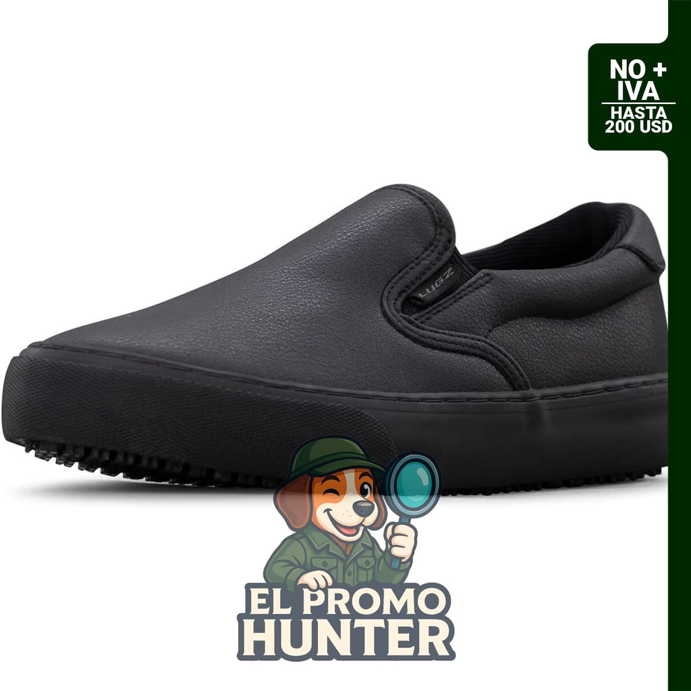 Zapatillas de trabajo sin cordones antideslizantes Lugz Clipper para mujer.