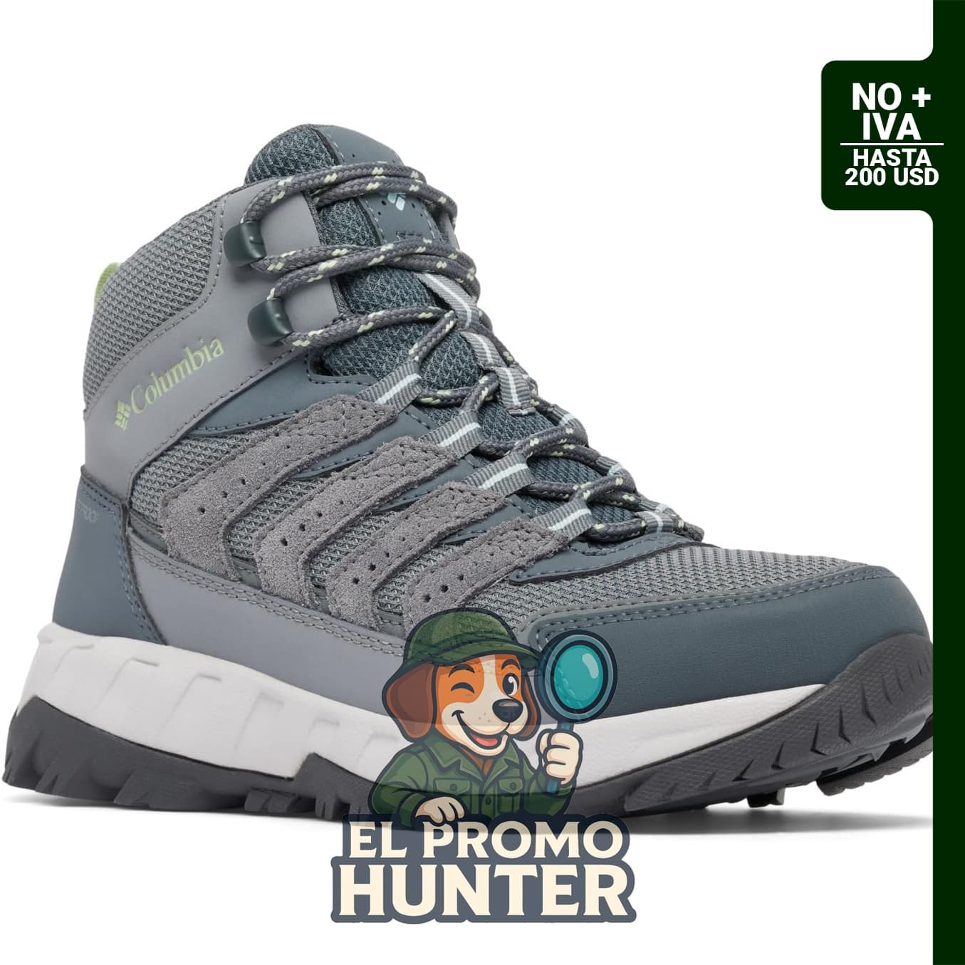 Botas de senderismo Columbia Strata Trail Mid impermeables para mujer.