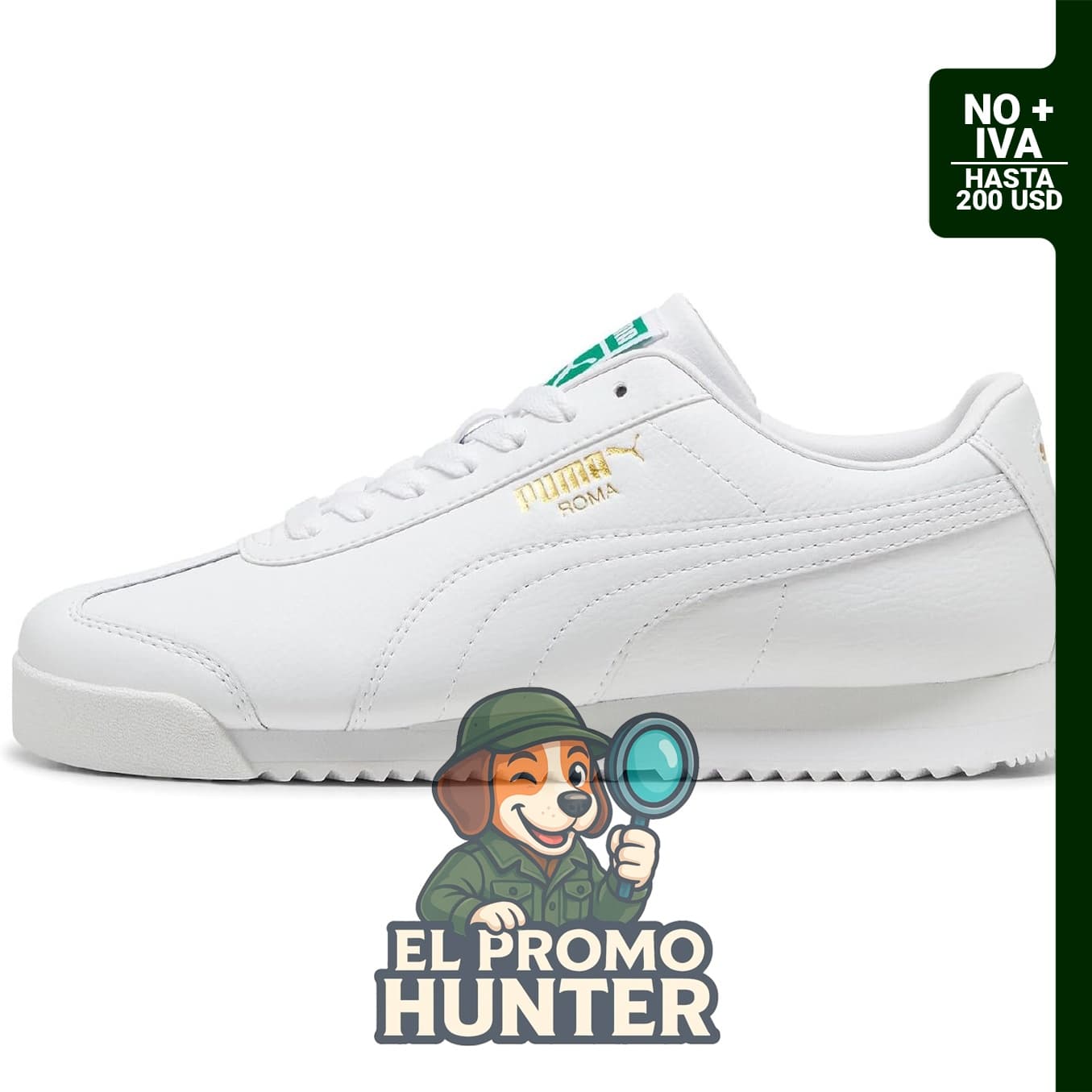 Zapatillas PUMA Roma para hombre, diseño clásico y material sintético.