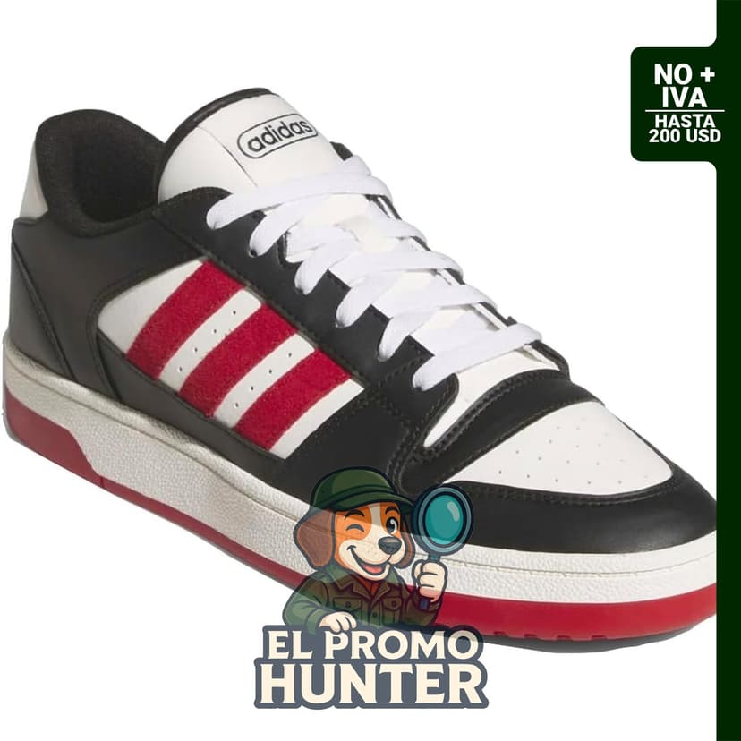 Zapatillas casuales con cordones para hombre adidas Break Start en color rojo.