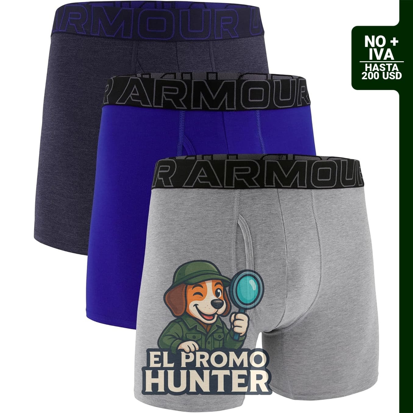 Calzoncillos tipo boxerjock Under Armour Performance Tech Mesh para hombre, entrepierna de 15,2 cm.