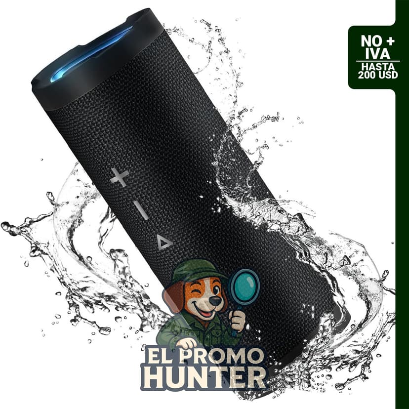 Altavoz Bluetooth Vanzon V40, portátil e inalámbrico, con impermeabilidad IPX7 y sonido estéreo de 24W.