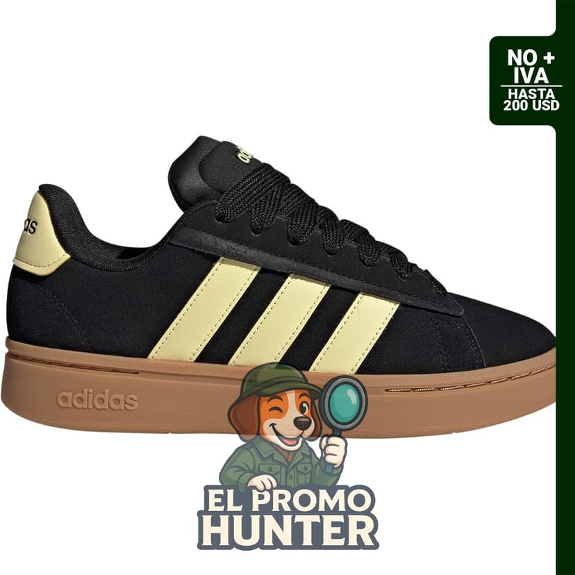Zapatillas de tenis adidas Grand Court Alpha para mujer, color gris.