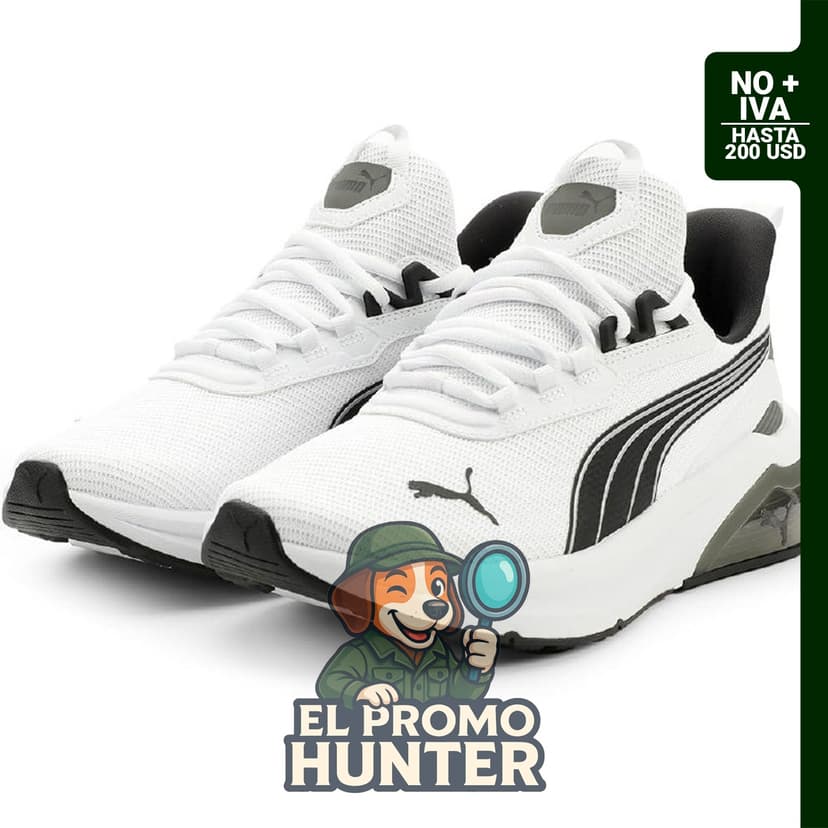 Zapatillas PUMA Seeker Speckle para hombre, color negro.