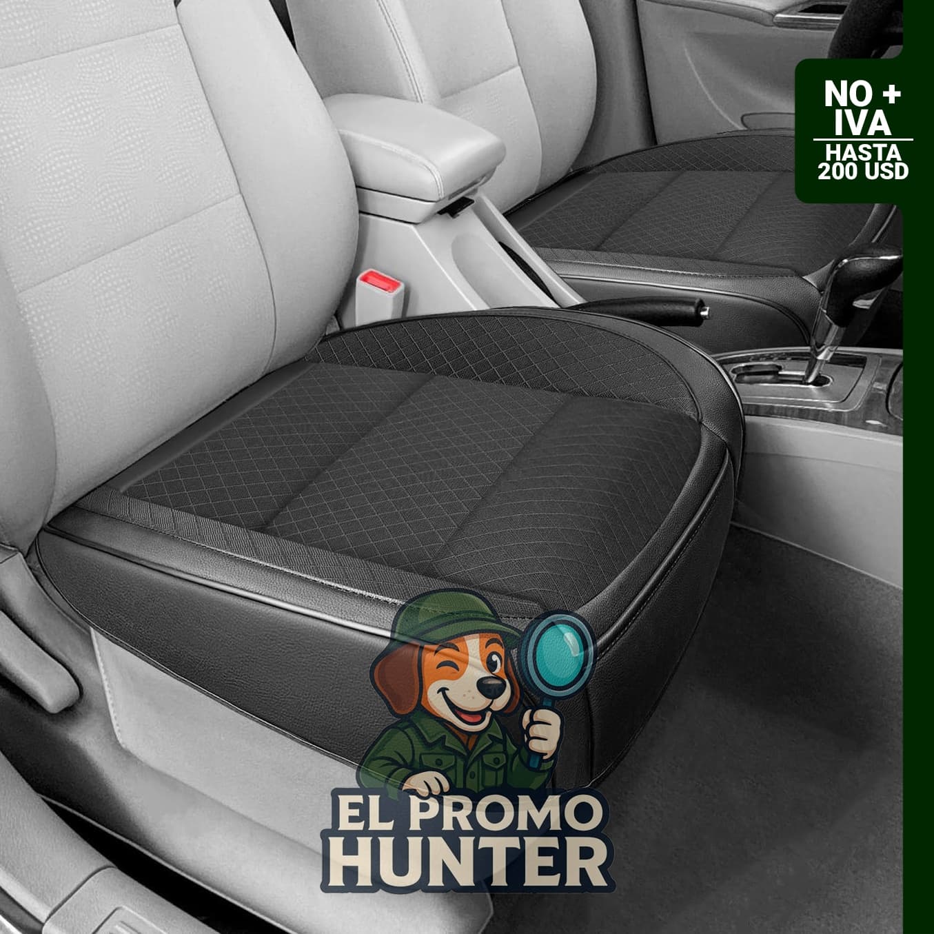 Paquete de 2 fundas de asiento de automóvil ventiladas, malla de aire 3D y cuero PU, con bolsillo de almacenamiento.