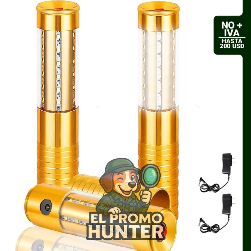 2 luces LED estroboscópicas recargables para servicio de botella, reutilizables en eventos.