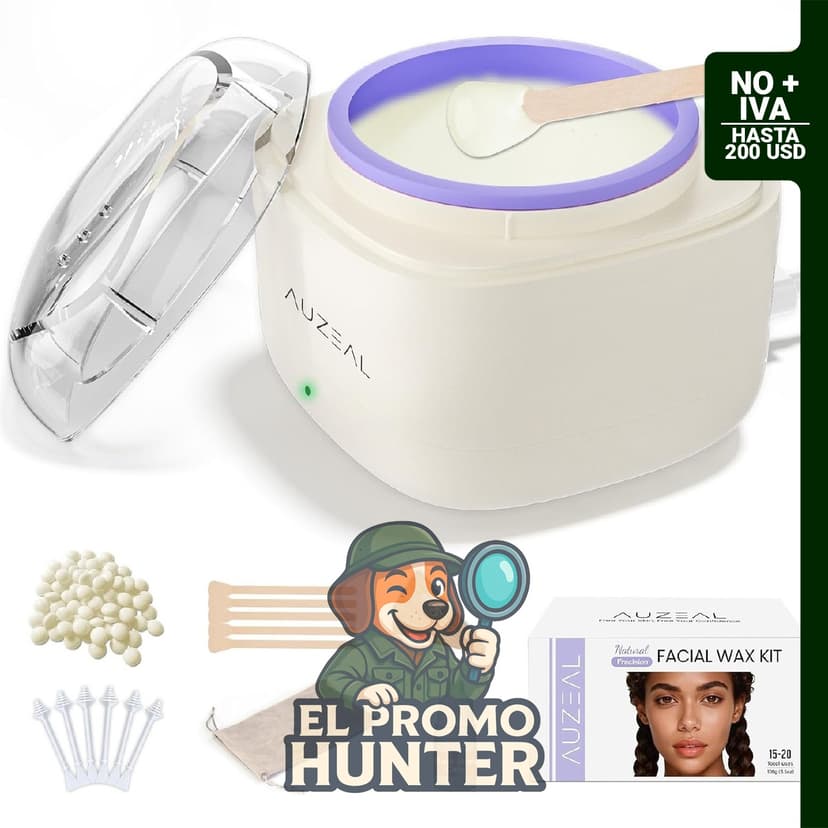 Mini kit de cera facial para mujer con 26 varillas de cera y 100 g de perlas de cera.