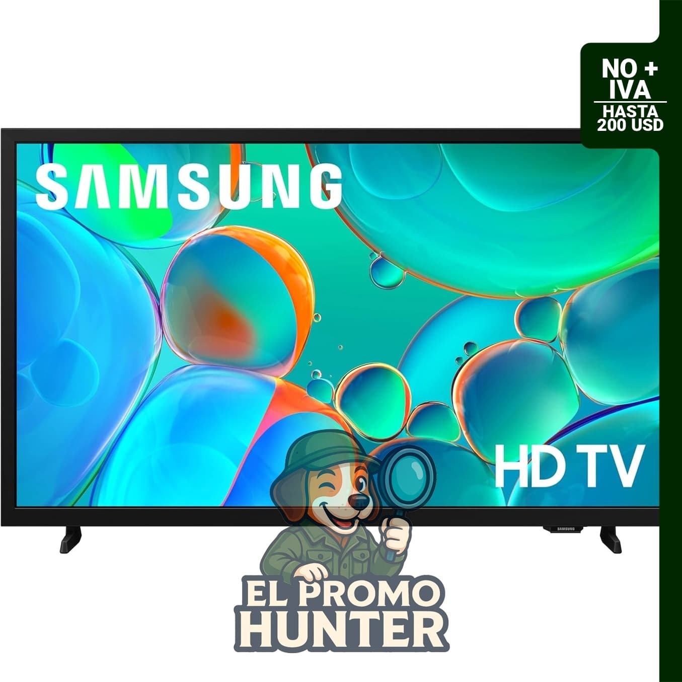 Televisor Samsung Smart HD H5000F de 32" (81 cm) modelo 2025 con HDR y sonido Object Tracking Sound Lite.