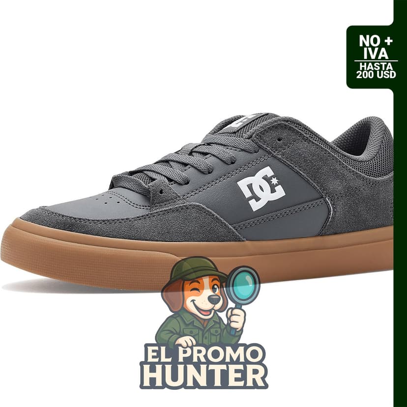 Zapatillas DC Ónix para hombre, talla 8.5.