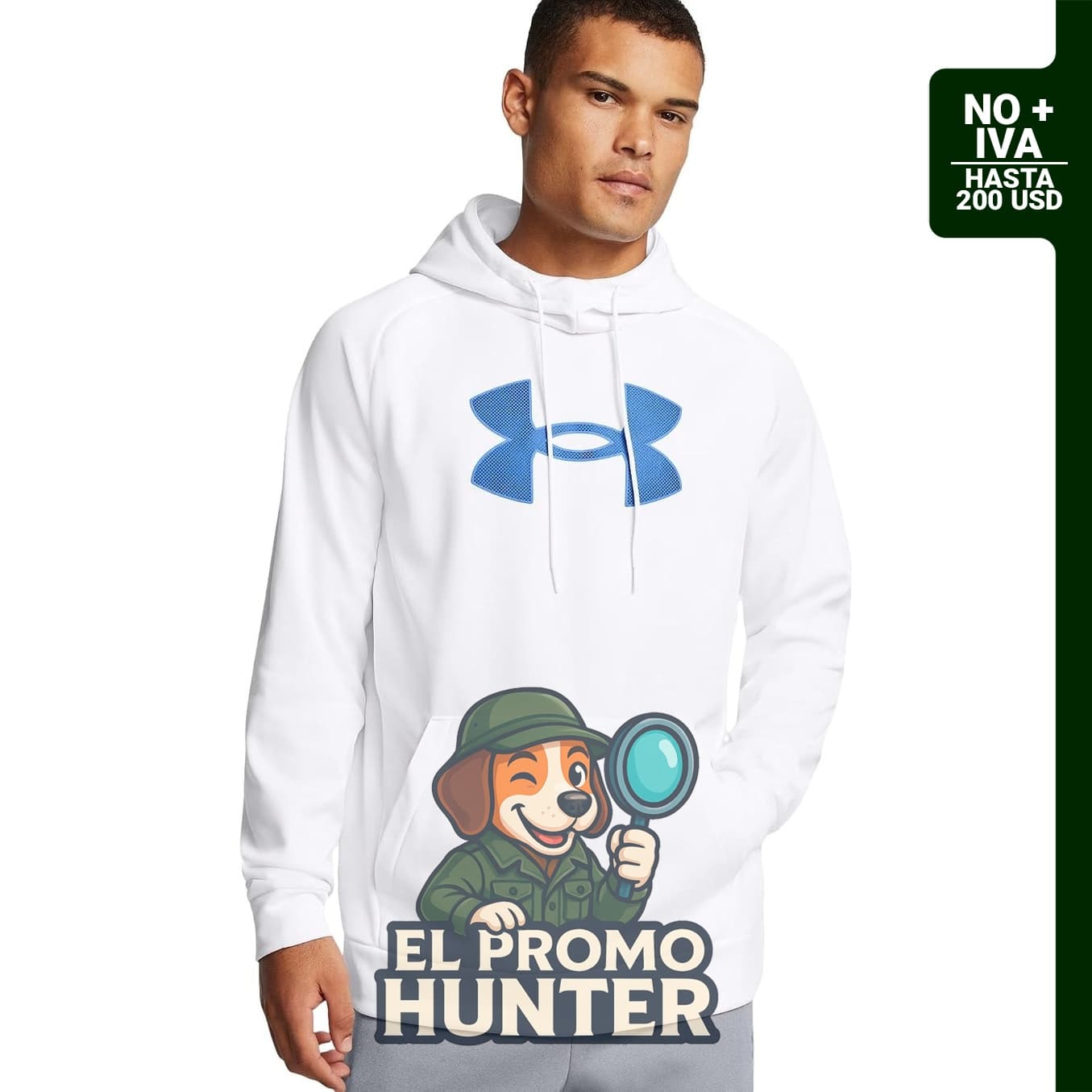 Sudadera con capucha Under Armour de forro polar con logotipo grande.