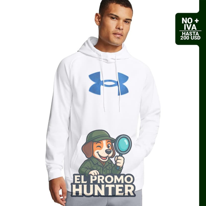 Sudadera con capucha Under Armour de forro polar con logotipo grande.