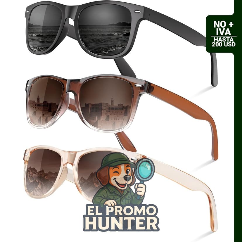 Lentes de Sol Polarizados UV Retro Unisex
