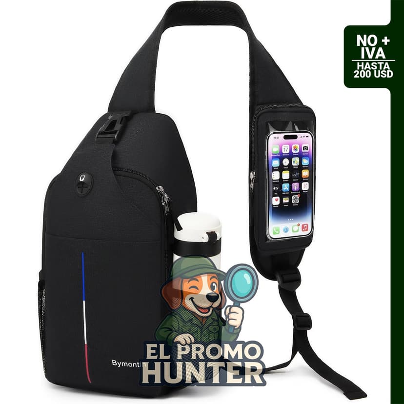 Mochila Cruzada 6 L con Bolsillo Táctil para Celular