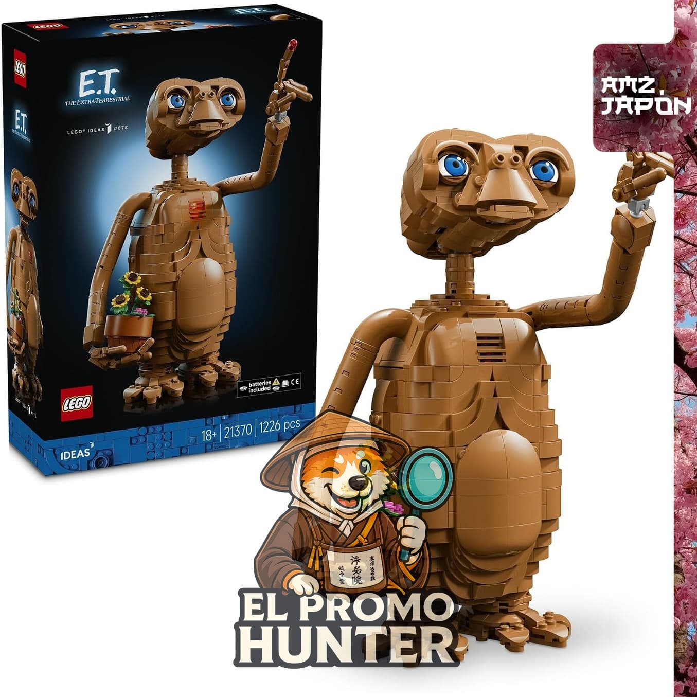 Lego Ideas E.T. the Extra-Terrestrial 21370, set de construcción inspirado en la película.