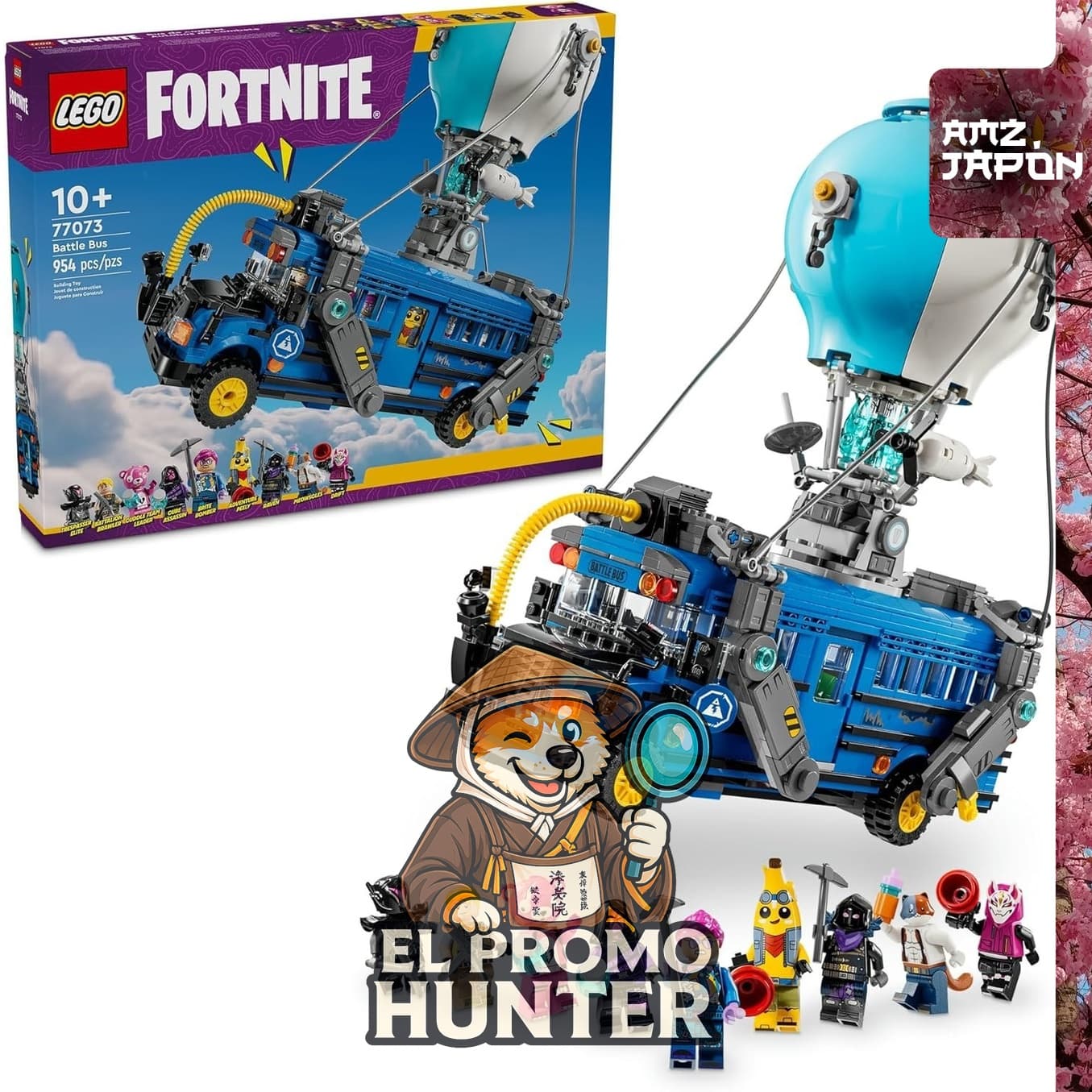 Lego 77073 Fortnite Battle Bus Toy, set de bloques de construcción para niños.