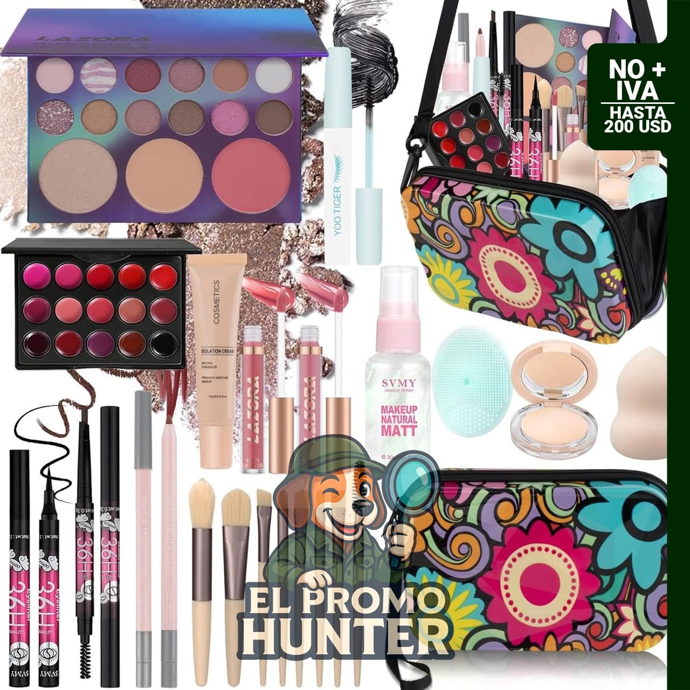 Juego de maquillaje para adolescentes, incluye kits de viaje y para principiantes.