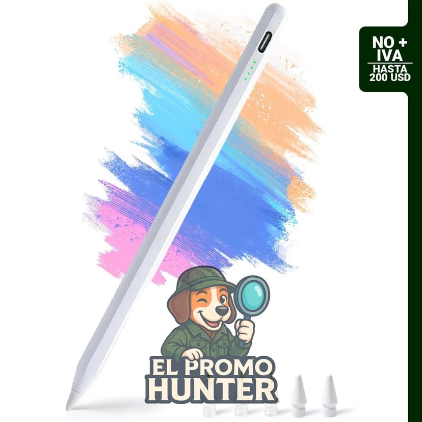 Stylus Pen para Apple iPad 2018-2026, compatible con modelos de iPad y con sensibilidad a la inclinación.