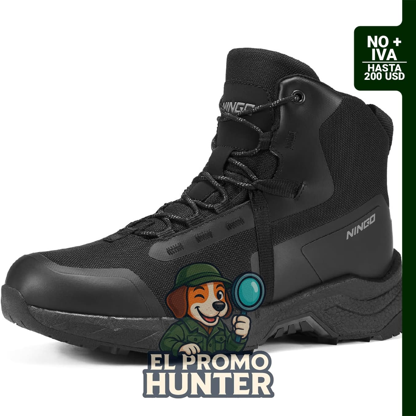 Botas tácticas militares impermeables para hombre, ligeras y transpirables, con suela antideslizante.