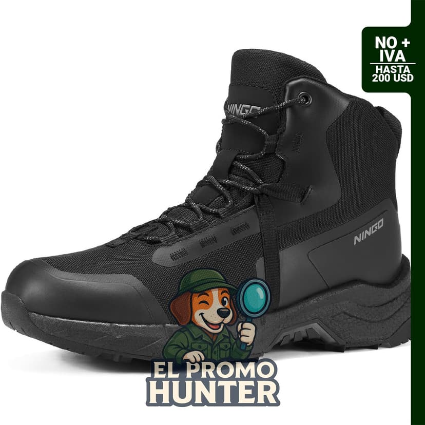 Botas tácticas militares impermeables para hombre, ligeras y transpirables, con suela antideslizante.