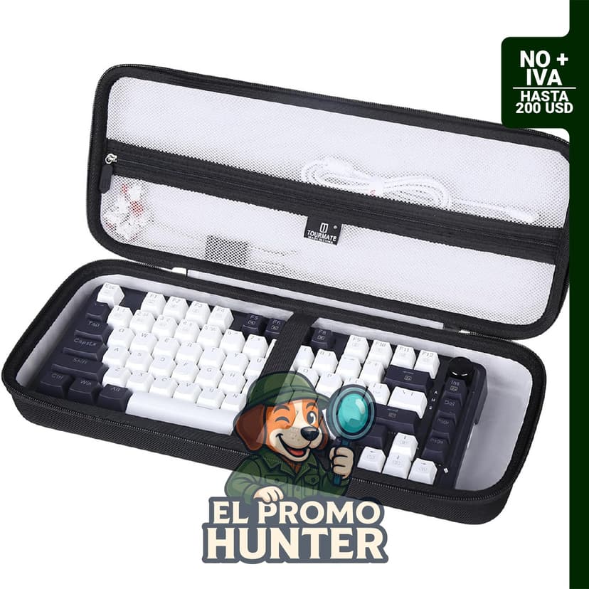 Funda rígida de almacenamiento para teclado Keychron Gaming, compatible con modelos K673 PRO/94, K636CLO, K708 Pro, K681 Pro, K552 y K552P.