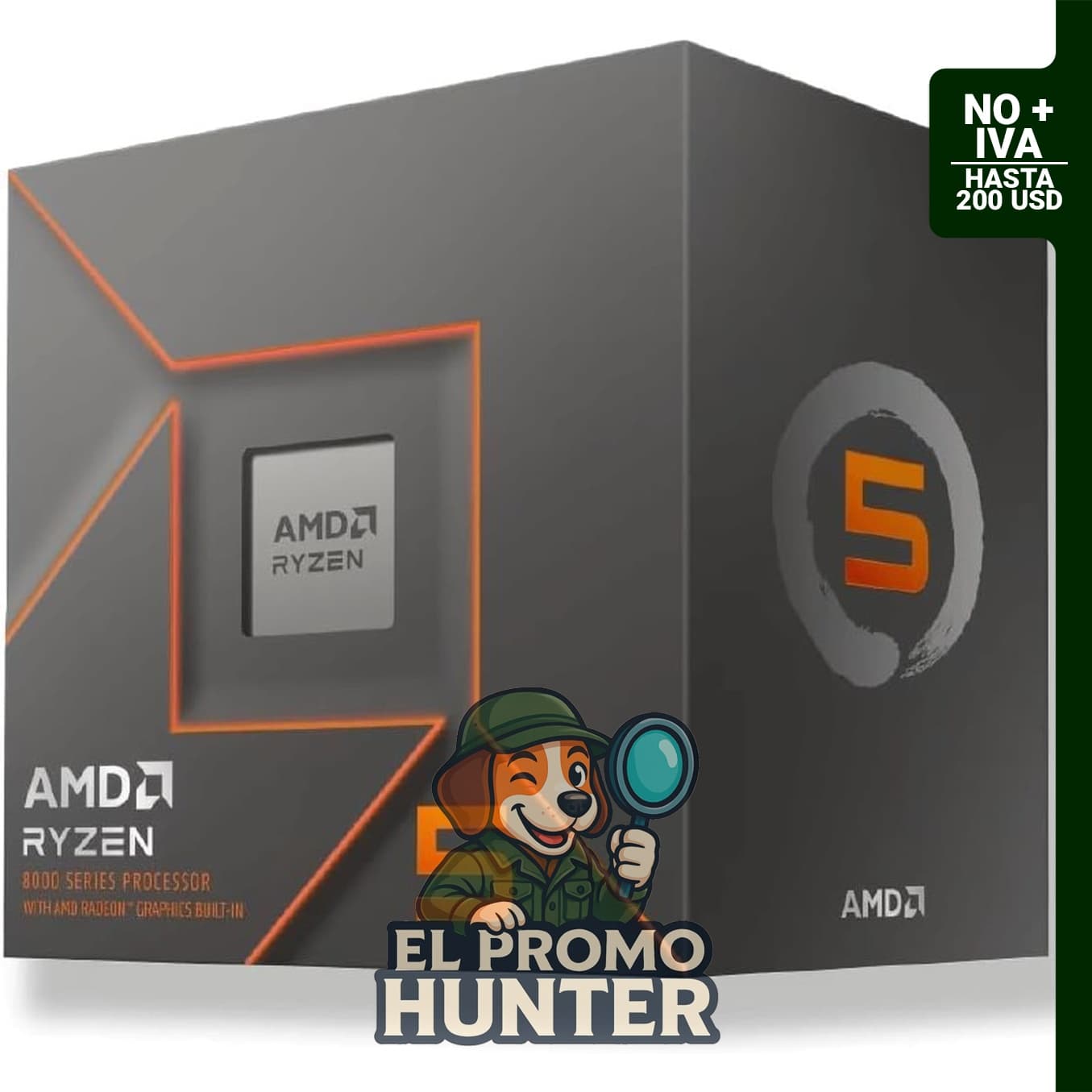 Procesador de escritorio AMD Ryzen 5 8500G, 6 núcleos, 12 hilos, 5.0 GHz