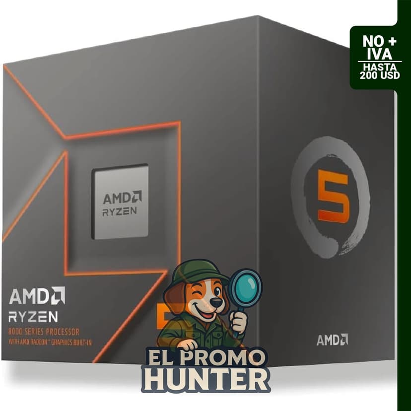 Procesador de escritorio AMD Ryzen 5 8500G, 6 núcleos, 12 hilos, 5.0 GHz
