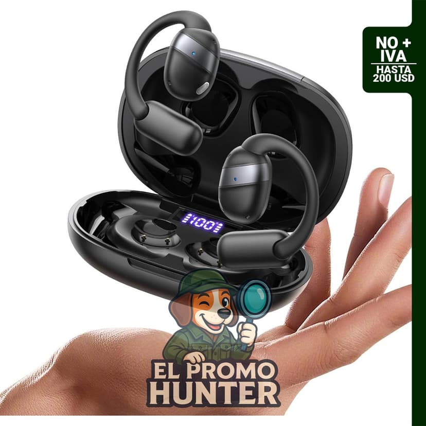 JOYROOM Auriculares inalámbricos de oreja abierta con Bluetooth 5.4, impermeables IPX4 para deportes.