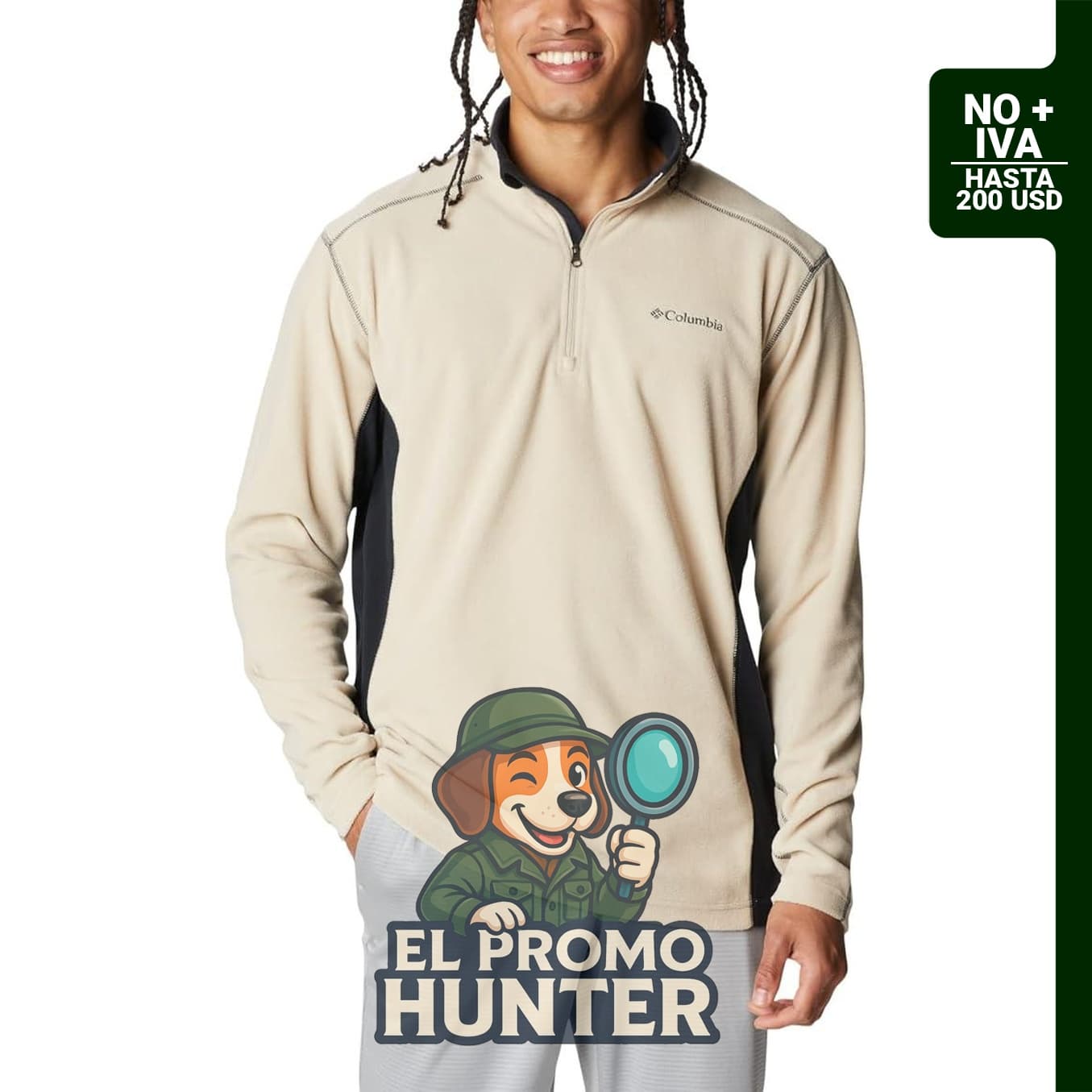 Columbia Media cremallera Klamath Range II para hombre