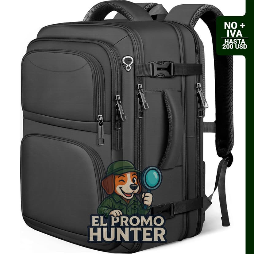 Mochila de viaje TSA para hombres, expandible, compatible con laptops de hasta 17.3 pulgadas.