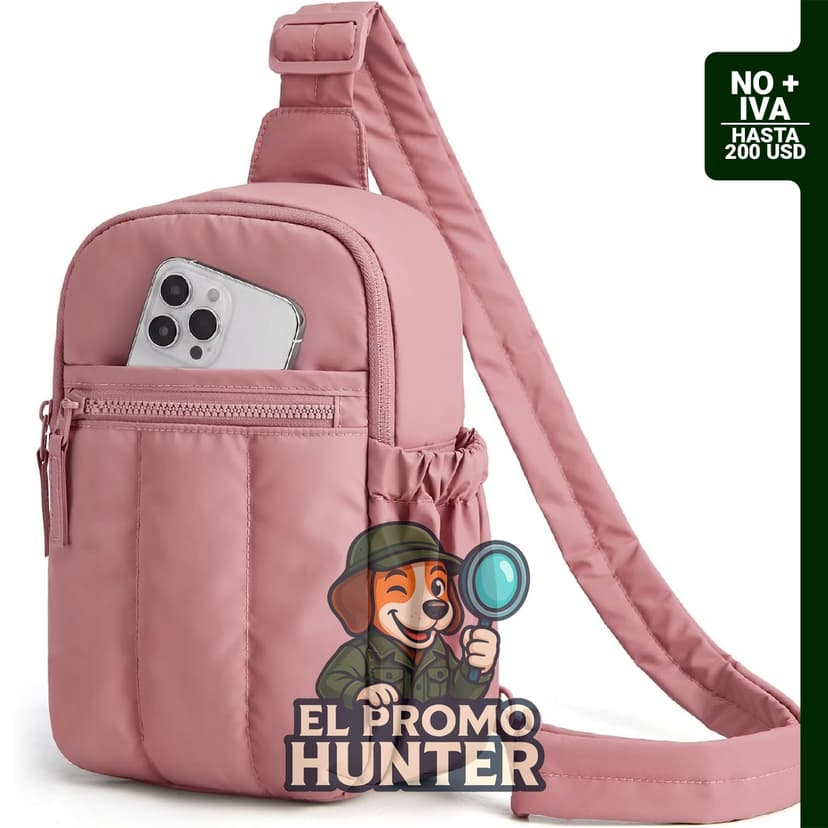 BAGSMART bolso hobo acolchado, riñonera pequeña para mujer, ideal para viajes diarios y senderismo.