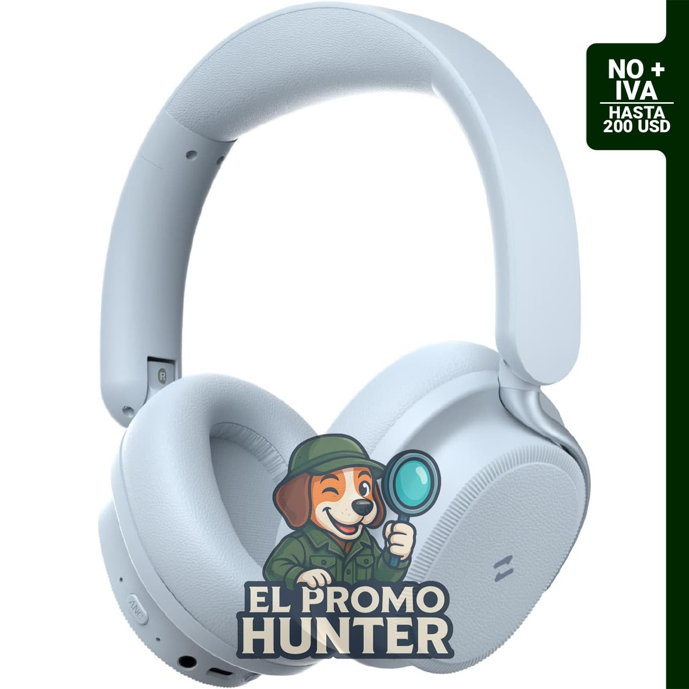 Havit Auriculares inalámbricos Bluetooth con cancelación de ruido, plegables y tiempo de reproducción de 132 horas.