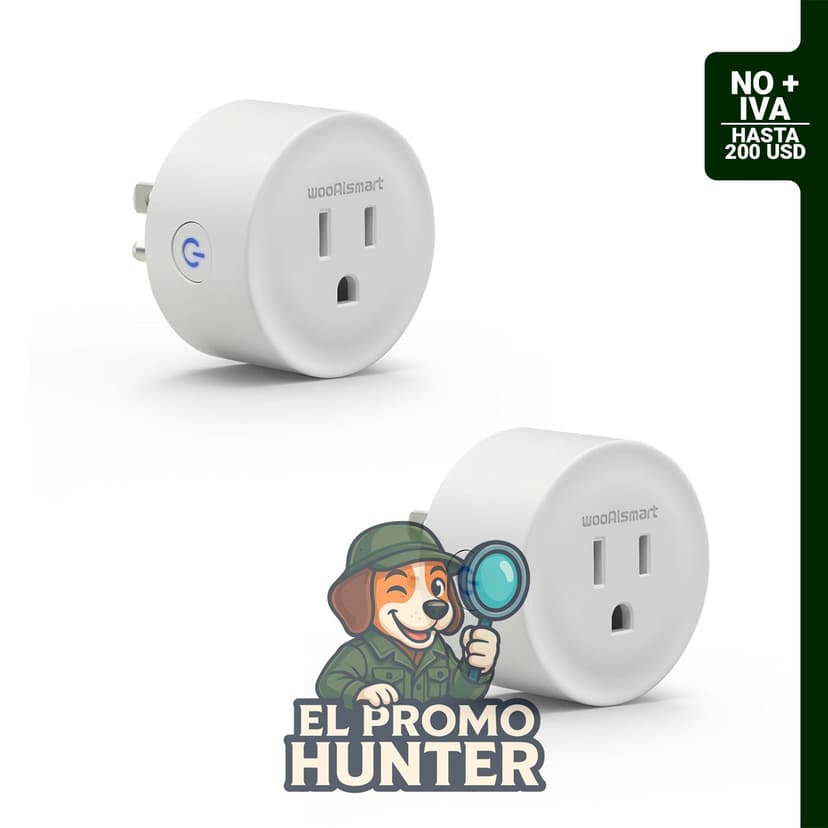 Enchufe inteligente WiFi compatible con Alexa y Google Assistant, incluye temporizador y controlador de grupo.